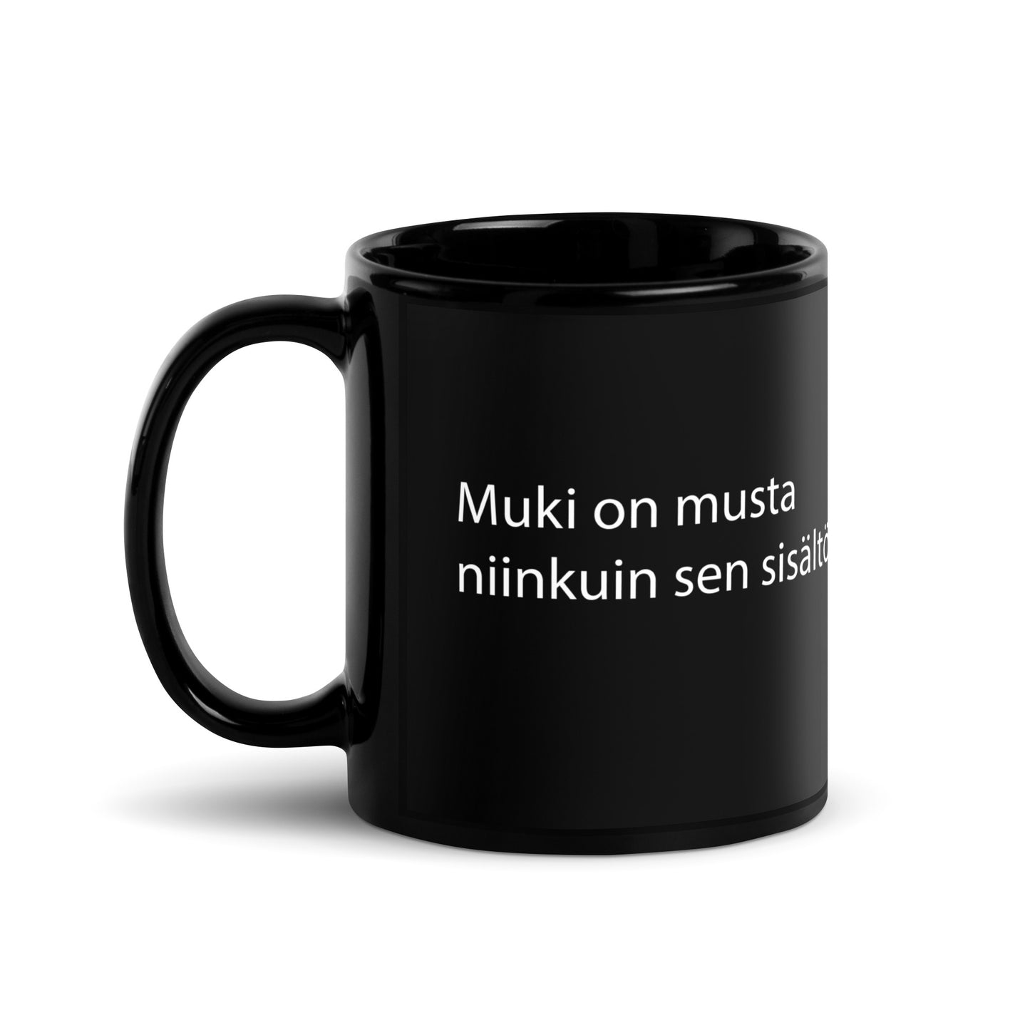 "Muki on musta" musta printtimuki