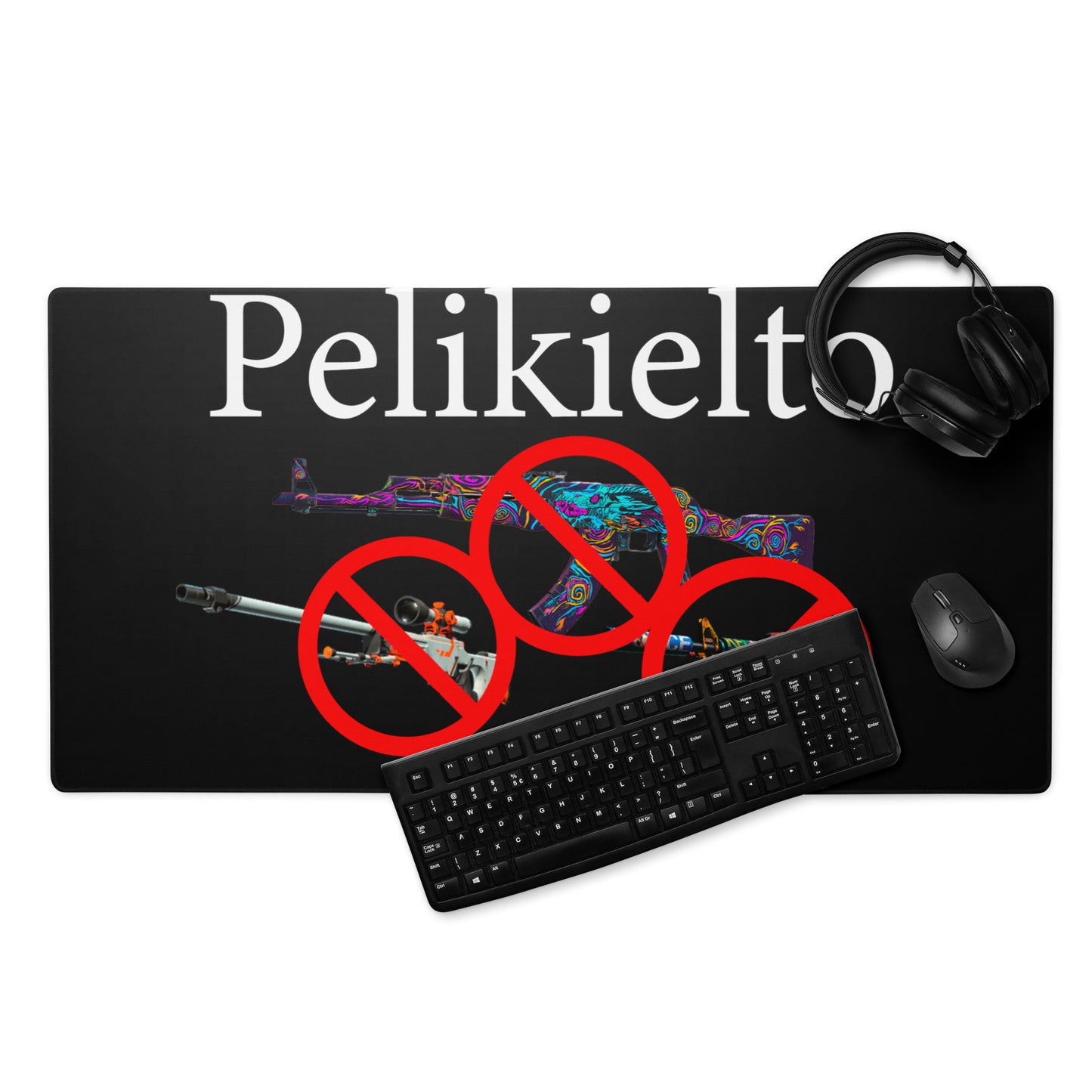 "pelikielto" musta hiirimatto