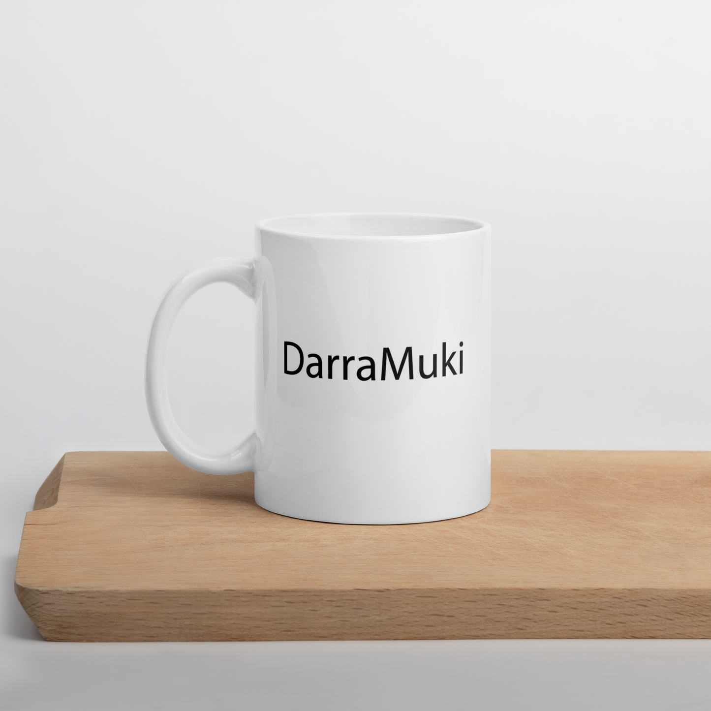 "darramuki" valkoinen printtimuki